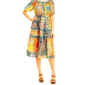 ❤️Johnny Was Gorgeous 👗! Kaleida Zenovia dress. I love this dress. A- Line fit.